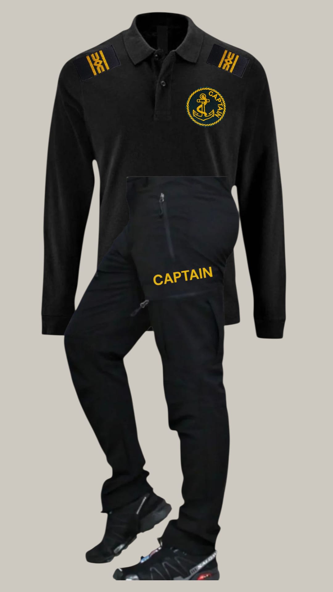 CAPTAIN APOLETLİ CAPTAIN PATCH'Lİ TAKIM
